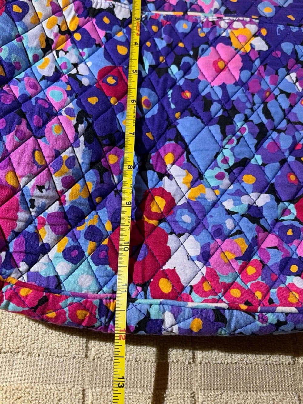 Vera Bradley Floral Quilted Crossbody Bag - Picture 8 of 9